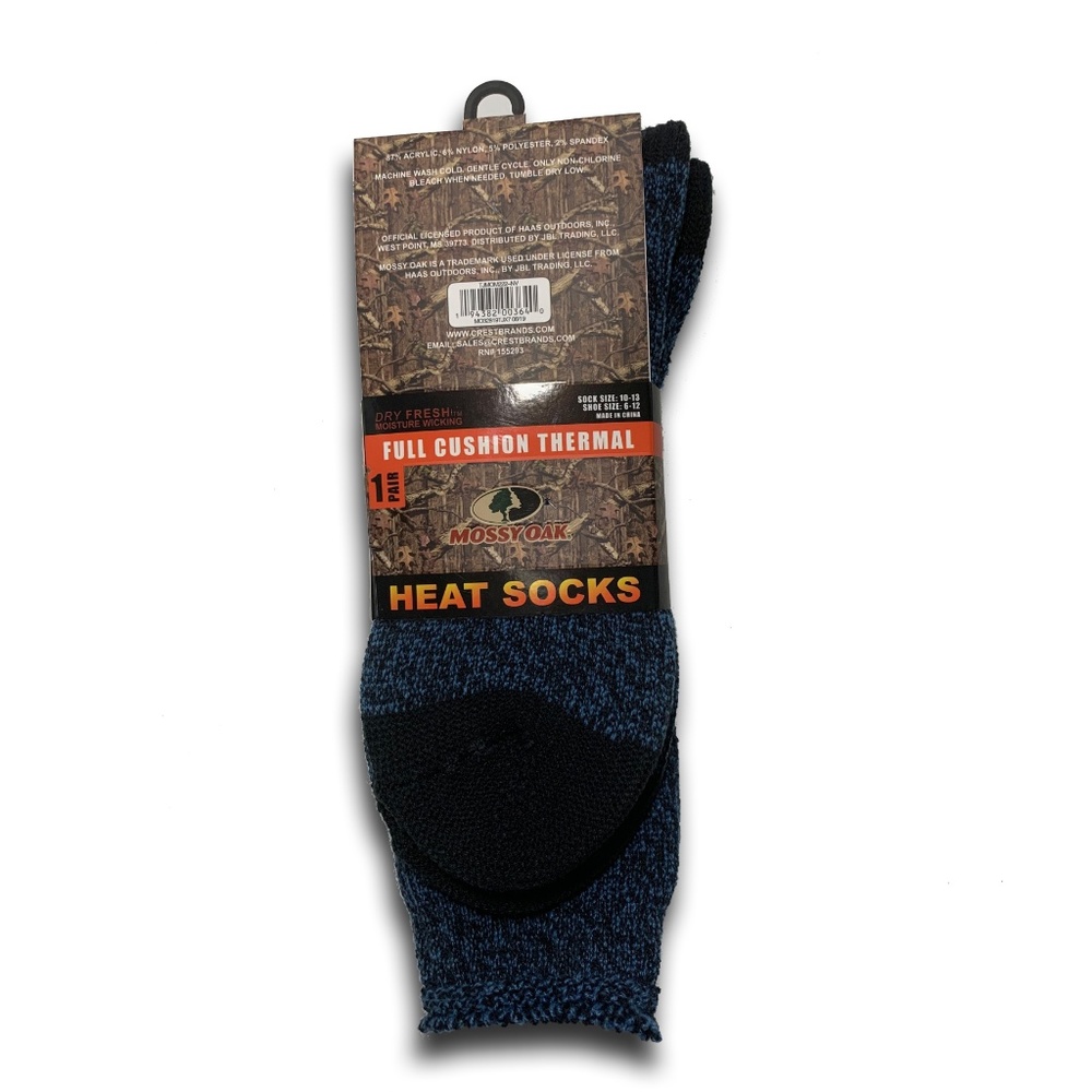 Mossy Oak Full Cushion Thermal Heat Socks. 1 Pair. - Picture 3 of 8
